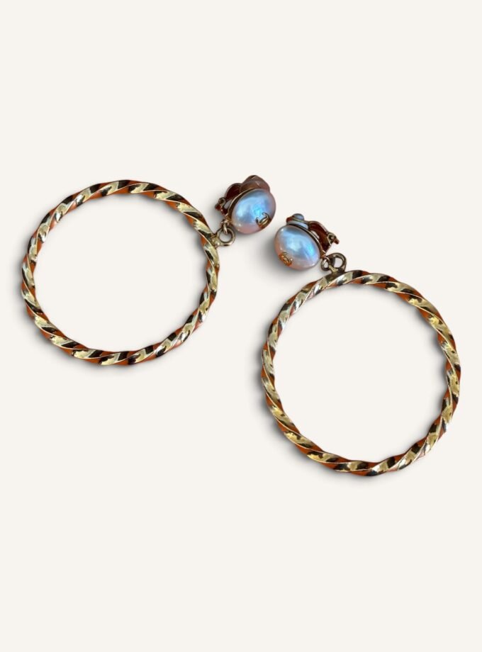 Boucle d'Oreilles Chanel Vintage Créoles
