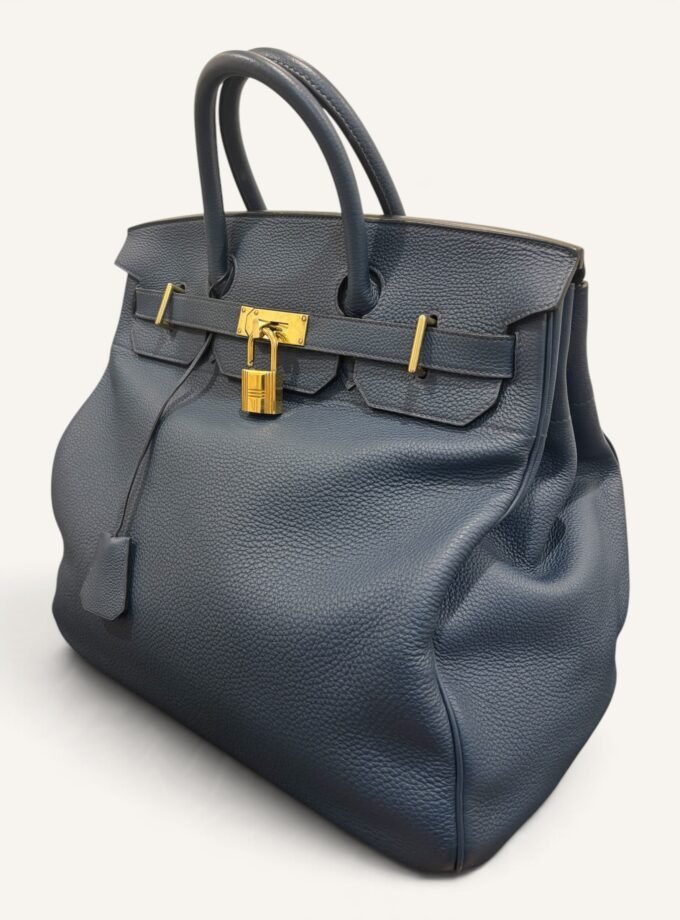 Sac Hermès HAC 40 Togo Bleu de Prusse