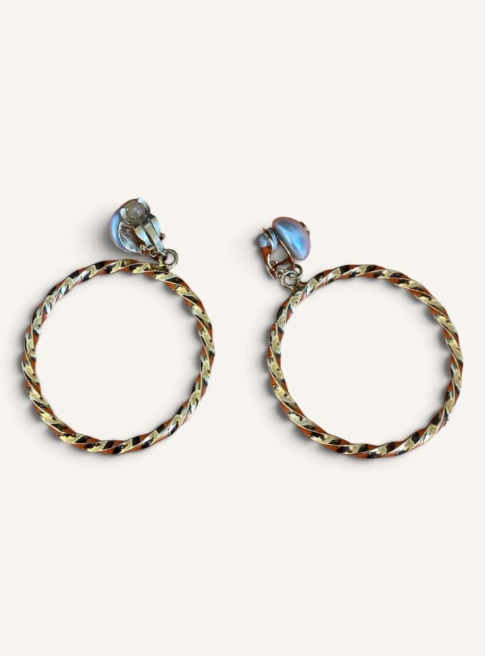Boucle d'Oreilles Chanel Vintage Créoles