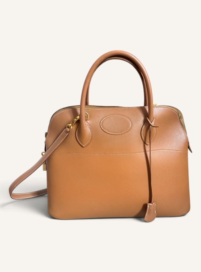 Hermès Bolide Courchevel Gold