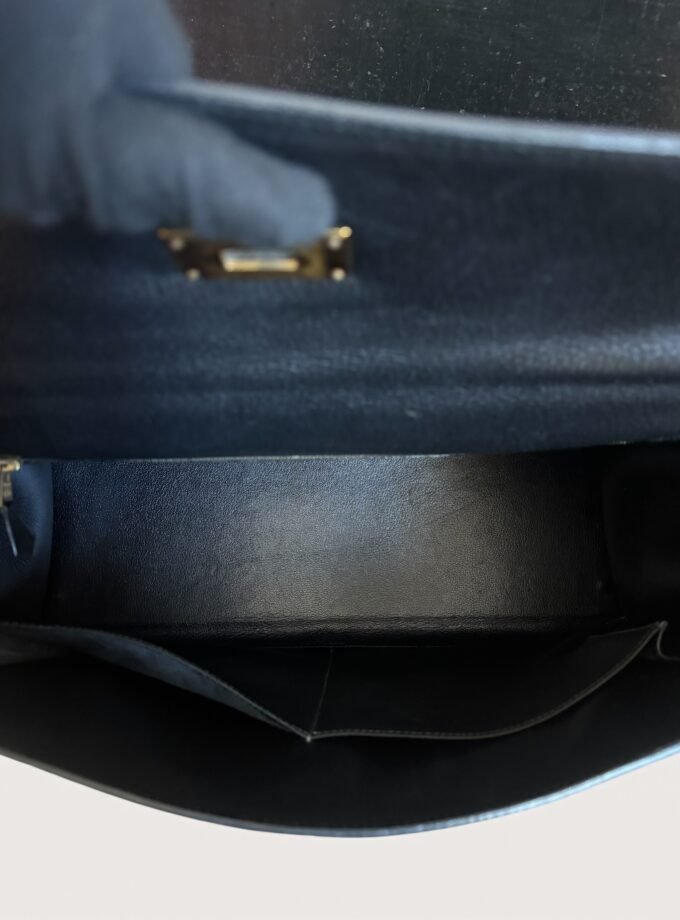 Sac Hermès Kelly 40 Ardennes Noir