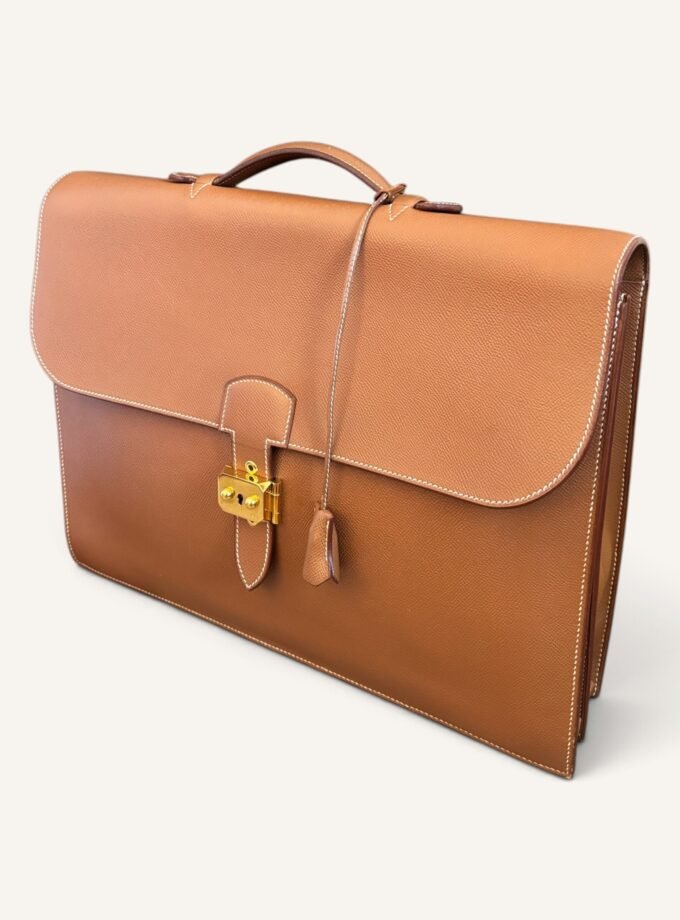 Sac à Dépêches Hermès 40 Courchevel Gold 1996
