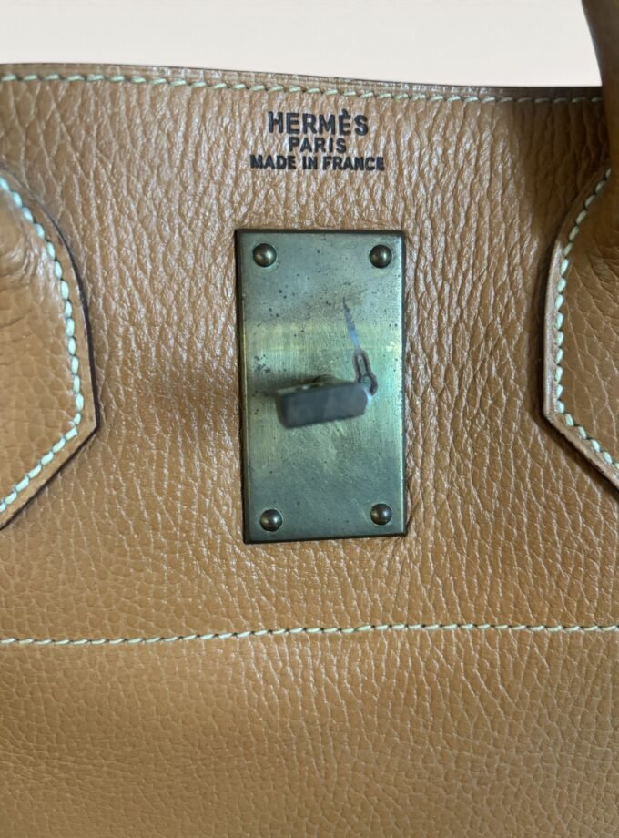 Sac Hermès HAC 60 Ardennes Gold Vintage