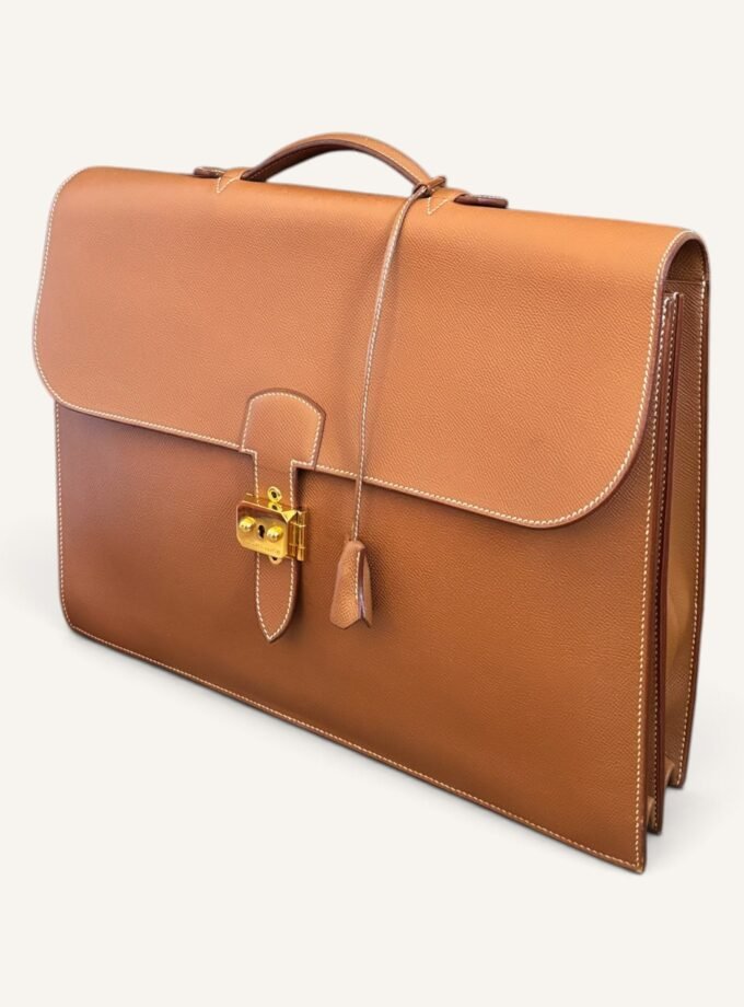 Sac à Dépêches Hermès 40 Courchevel Gold 1996