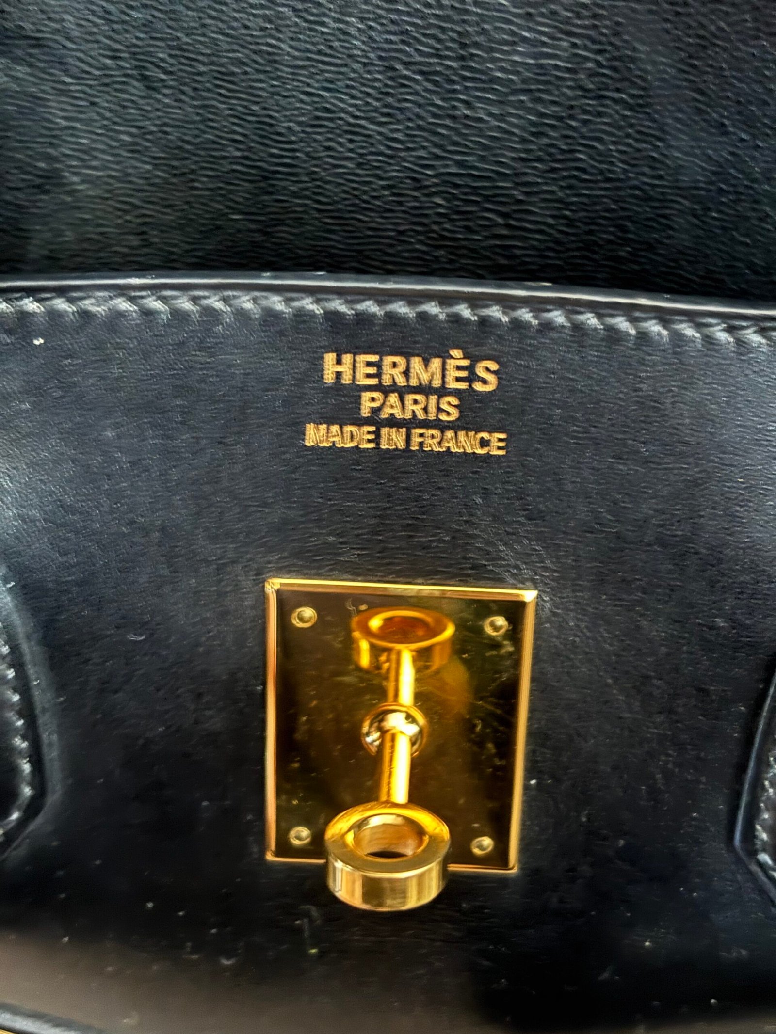 Birkin 35 Box noir Gold