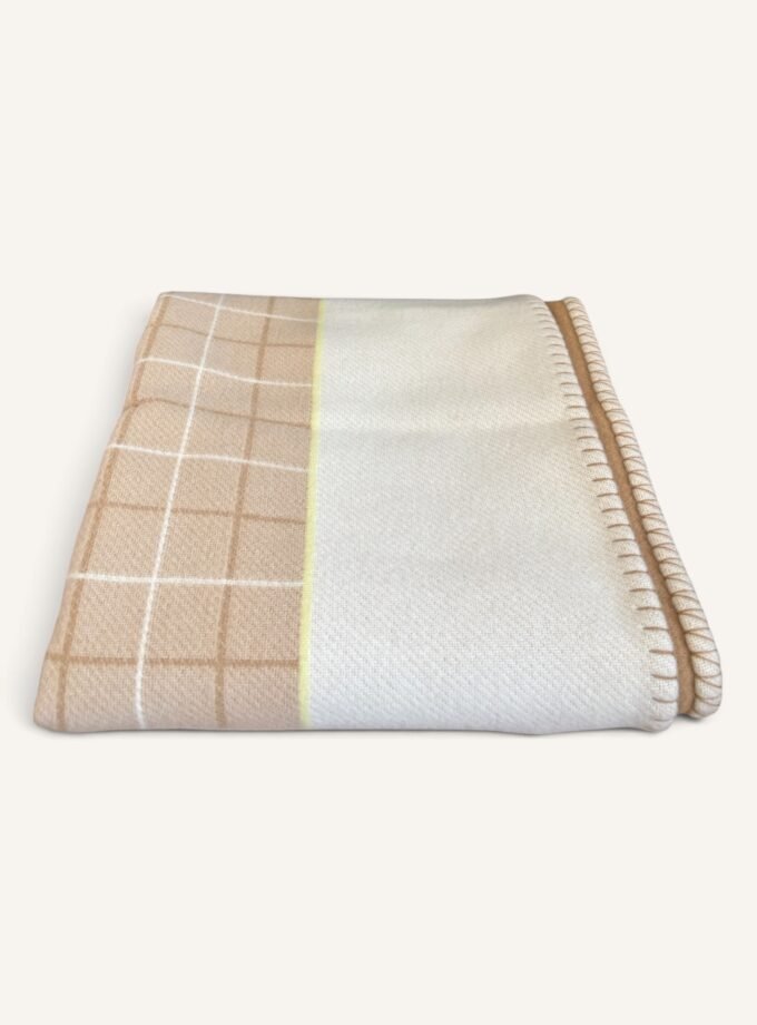 Plaid Hermès Avalon Beige