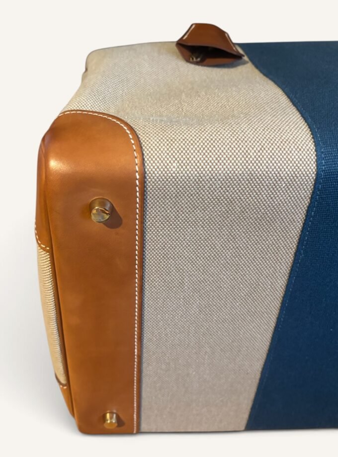 Sac Hermès HAC 40 Toile & Cuir Barenia Rare