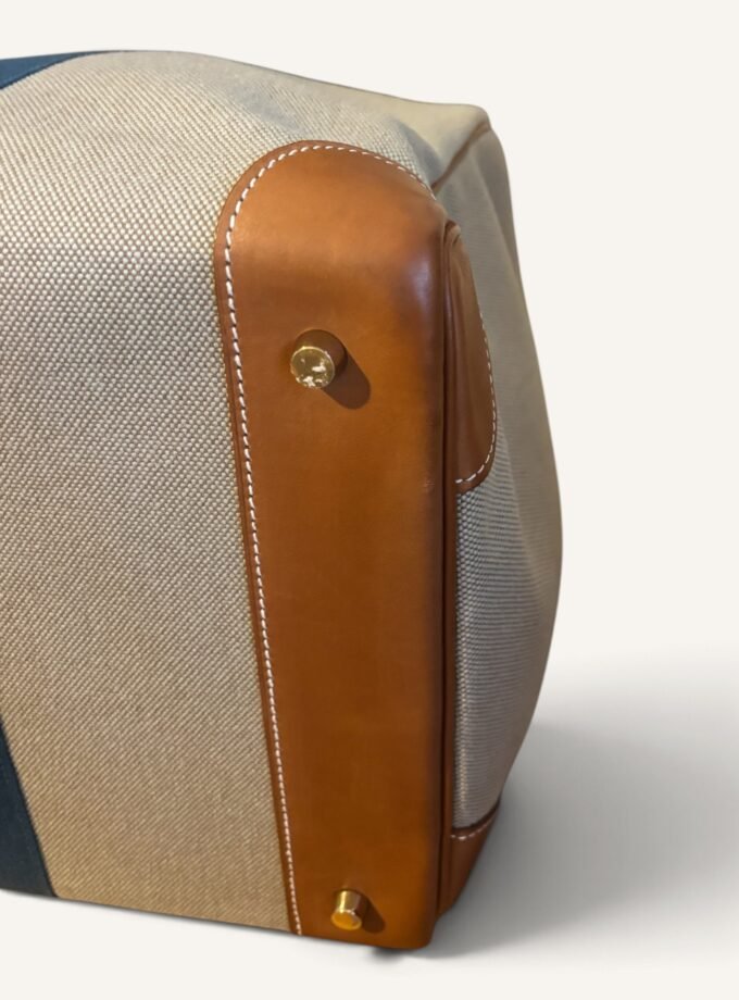 Sac Hermès HAC 40 Toile & Cuir Barenia Rare