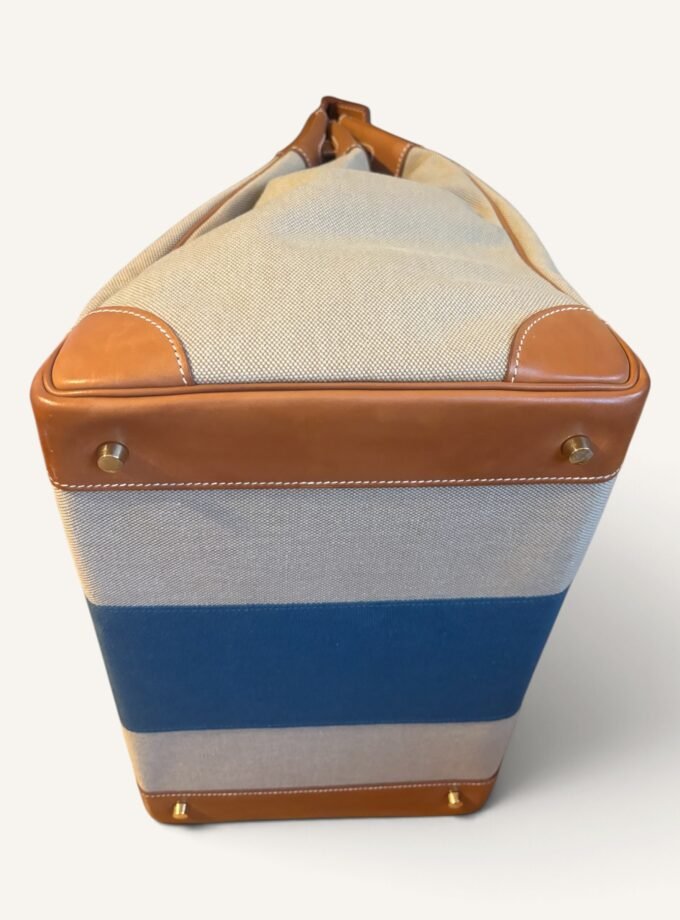 Sac Hermès HAC 40 Toile & Cuir Barenia Rare