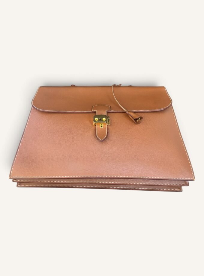 Sac à Dépêches Hermès 40 Courchevel Gold 1996