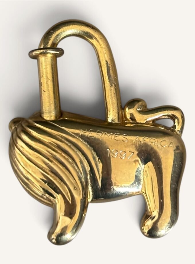 Cadenas Hermès Africa Lion Doré