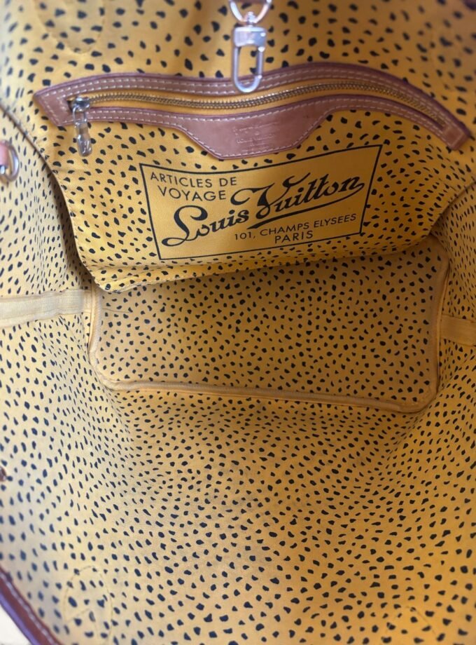 Sac Louis Vuitton Neverfull Yayoi Kusama jaune