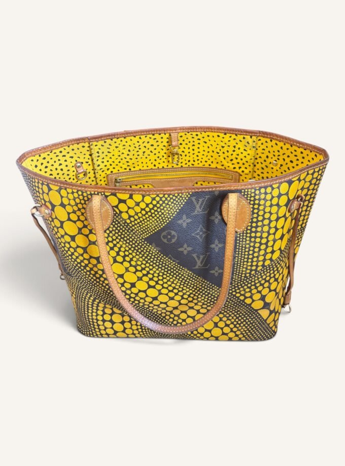 Sac Louis Vuitton Neverfull Yayoi Kusama jaune