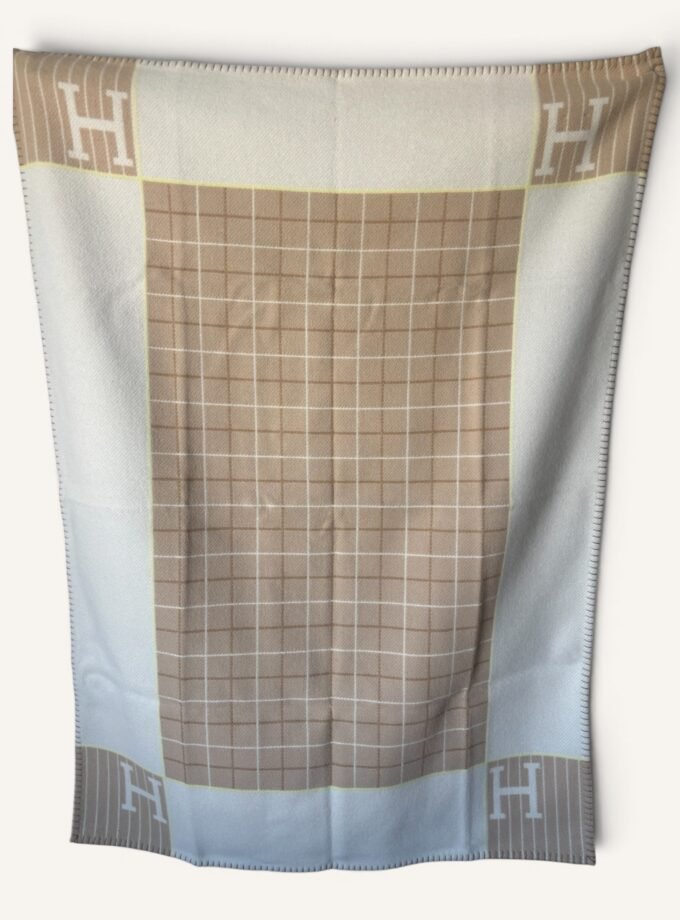 Plaid Hermès Avalon Beige
