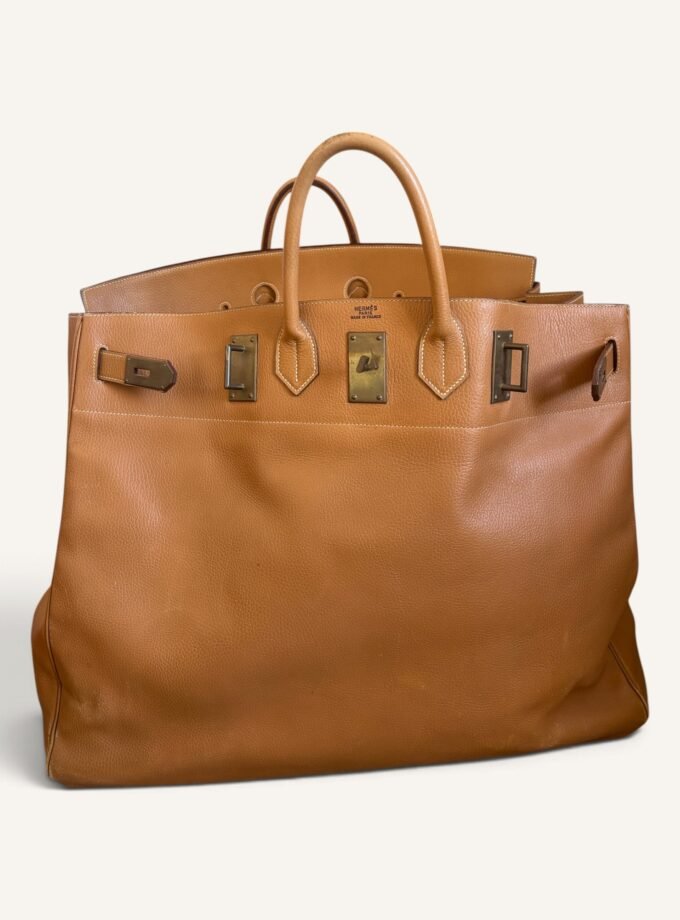 Sac Hermès HAC 60 Ardennes Gold Vintage