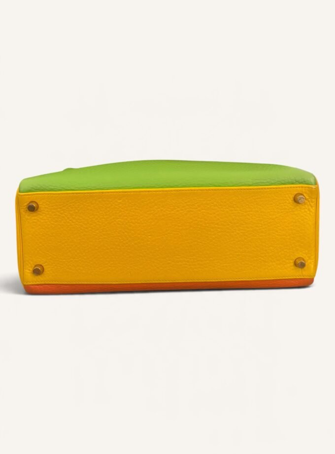 Sac Hermès Kelly 32 Tricolore Taurillon Clémence
