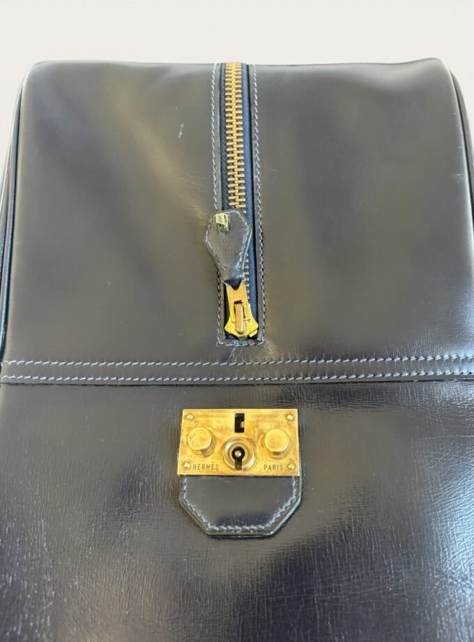 Sac Hermès Plume 45 Box Vintage