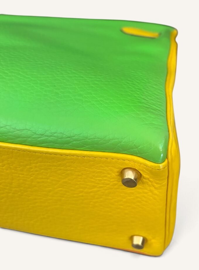 Sac Hermès Kelly 32 Tricolore Taurillon Clémence
