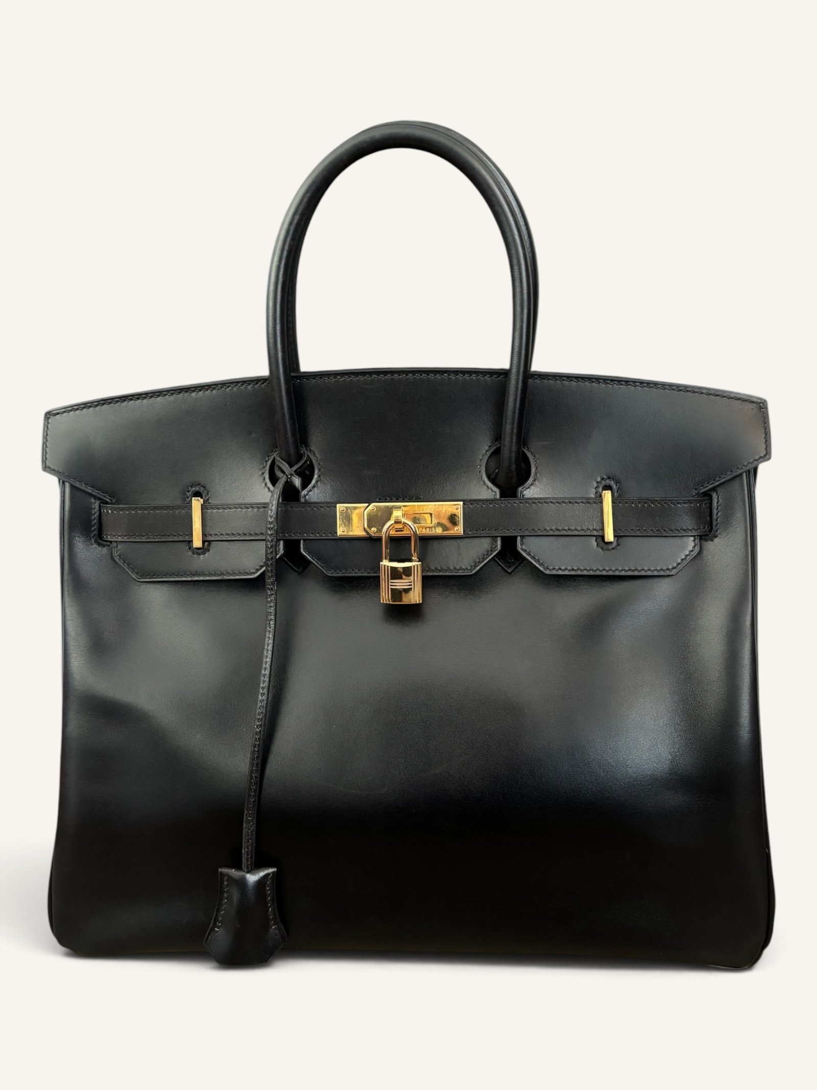 Birkin 35 Box noir Gold