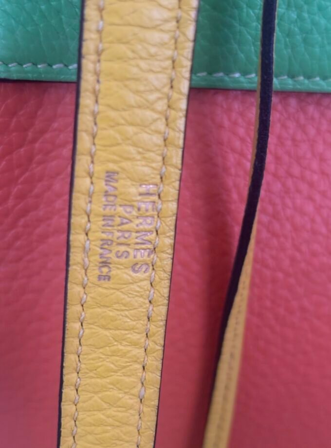 Sac Hermès Kelly 32 Tricolore Taurillon Clémence