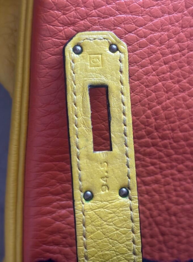 Sac Hermès Kelly 32 Tricolore Taurillon Clémence