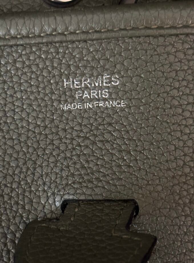 Sac Hermès Evelyne PM Togo Vert Olive