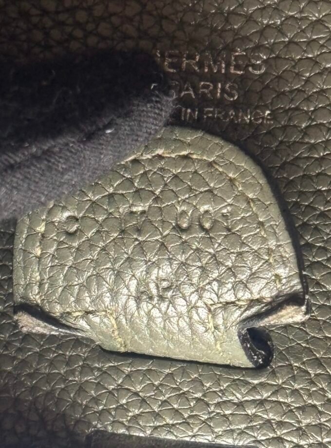 Sac Hermès Evelyne PM Togo Vert Olive
