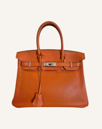 sac Hermès Birkin 30 cuir Swift orange